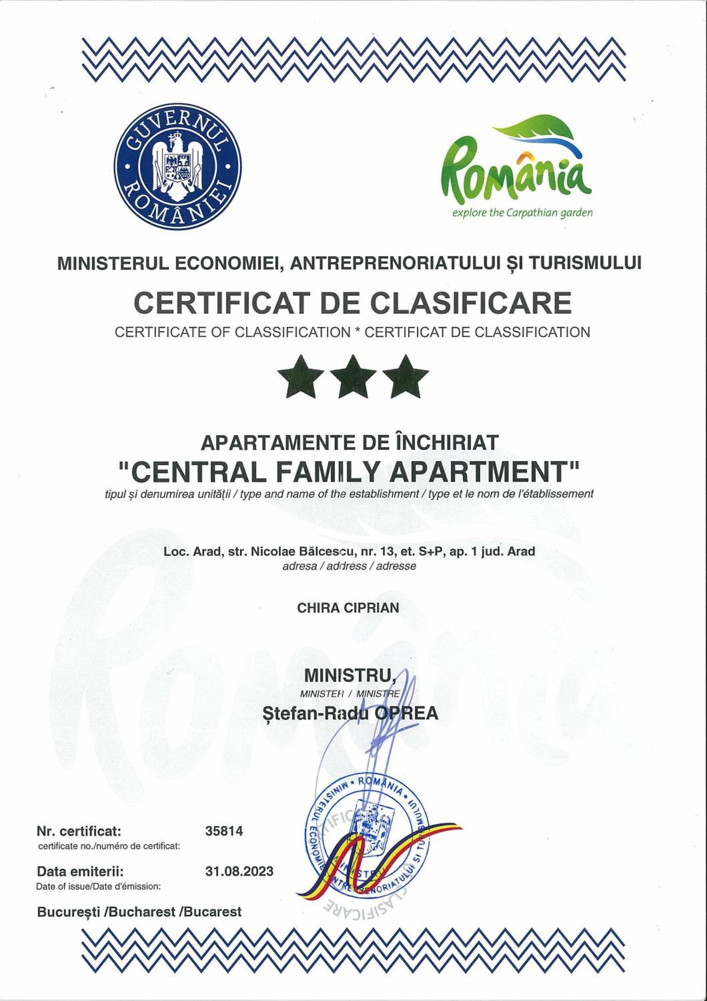 Central Family Apartment 아라드 외부 사진